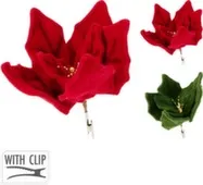 Декорация Цветок на клипсе, 30x30x10 см, в ассортименте, Koopman