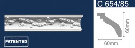 Купить Плинтус потолочный 60x60x2000мм, Solid в интернет-магазине Akvilon.kz