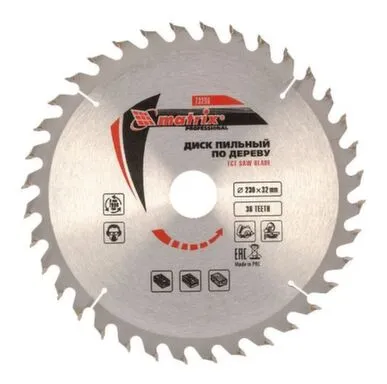 Купить Диск пильный 230 мм 36Т, Matrix в интернет-магазине Akvilon.kz