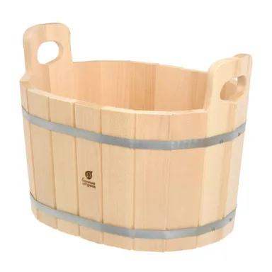 Купить Ушат - шайка 20 л, овал, липа, Банные штучки в интернет-магазине Akvilon.kz