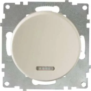 Купить Выключатель 1-клавишный подсветка OneKeyElektro Бежевый в интернет-магазине Akvilon.kz