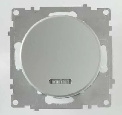 Купить Выключатель 1-клавишный подсветка OneKeyElektro Серый в интернет-магазине Akvilon.kz