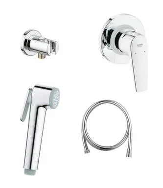 Купить Смеситель с гигиеническим душем BauFlow, хром, Grohe в интернет-магазине Akvilon.kz