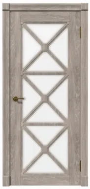 Купить Дверь межкомнатная ВЕНТО Юта Остекленное Дуб скандинавский 600 Дубрава Сибирь в интернет-магазине Akvilon.kz