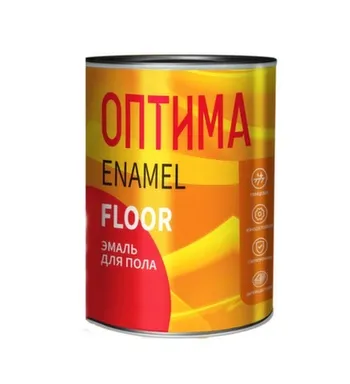Купить Эмаль для пола ПФ-266, терракотовая, 0,9 кг ,Оптима в интернет-магазине Akvilon.kz