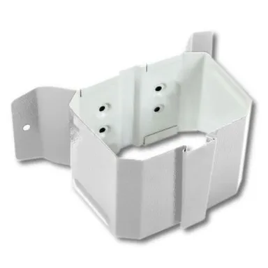 Купить Держатель трубы, 76x102мм, на кирпич, белый, Металл Профиль в интернет-магазине Akvilon.kz