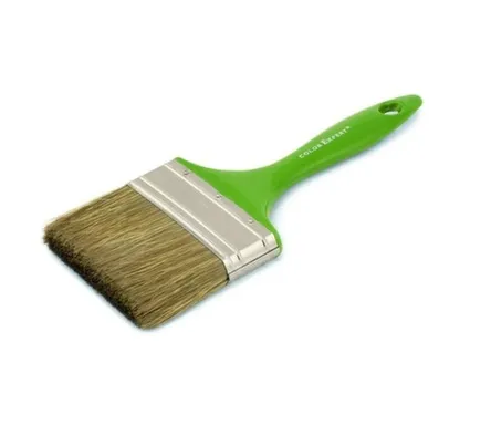 Купить Кисть флейцевая 100 мм, толщина 6 мм, пластмассовая рукоятка, защита древесины, Color Expert в интернет-магазине Akvilon.kz