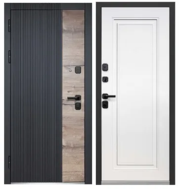 Купить Дверь металлическая Luxor 2МДФ Дуб ВертикальНЕО 860мм Левая в интернет-магазине Akvilon.kz