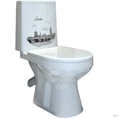 Купить Унитаз напольный ФИОНА Декор Премиум, Оскольская Керамика в интернет-магазине Akvilon.kz