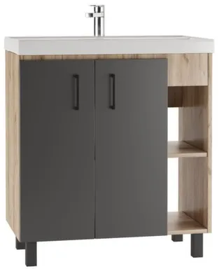 Купить Тумба Craft без ящика с умывальником Fest 80 см, ДОМИНО в интернет-магазине Akvilon.kz