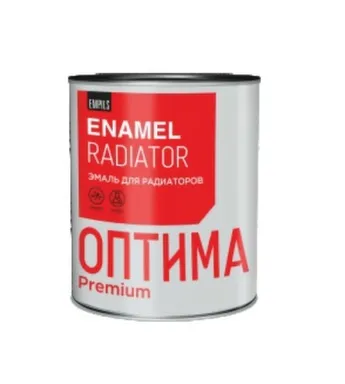 Купить Эмаль для радиаторов алкидная, белая, 0,9 кг, Оптима в интернет-магазине Akvilon.kz