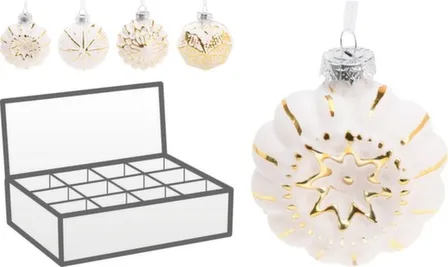 Купить Декорация подвесная, стекло, 3x6 см, в ассортименте, Koopman в интернет-магазине Akvilon.kz