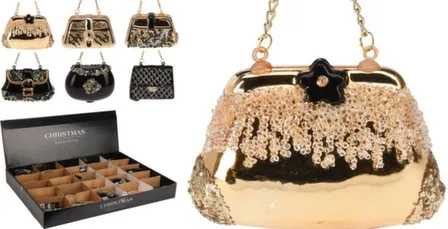 Купить Декорация подвесная Сумочка, 7,5x5,5 см, в ассортименте, Koopman в интернет-магазине Akvilon.kz