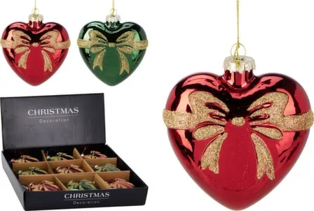 Купить Декорация подвесная Сердце, 10x4,5x10 см, в ассортименте, Koopman в интернет-магазине Akvilon.kz