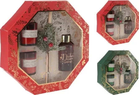 Купить Ароматизатор воздуха для помещений, диффузор 80 мл с палочками, свеча залитая в стакан 5x6 см - 2шт, декорация, в ассортименте, Koopman в интернет-магазине Akvilon.kz