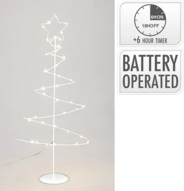 Купить Светильник Ель, 63 led-лампы, 30x12x65 см, с функцией таймера, Koopman в интернет-магазине Akvilon.kz