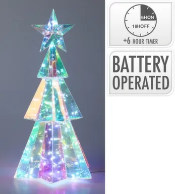 Купить Светильник Ель, 50 led-ламп, 21,5x38 см, с функцией таймера, Koopman в интернет-магазине Akvilon.kz