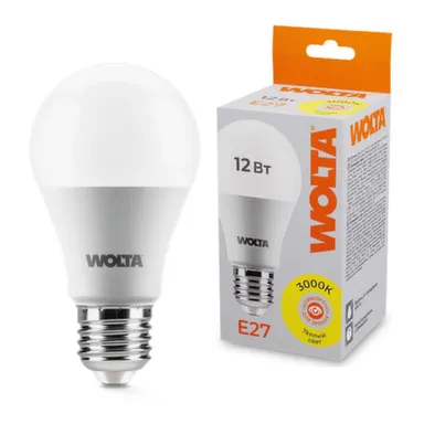 Купить Светодиодная лампа 25Y60BL12E27 12Вт 3000К E27, Wolta в интернет-магазине Akvilon.kz