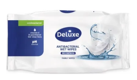 Купить Салфетки влажные для всей семьи без запаха, 80 шт, Deluxe в интернет-магазине Akvilon.kz Купить Салфетки влажные для всей семьи без запаха, 80 шт, Deluxe в интернет-магазине Akvilon.kz