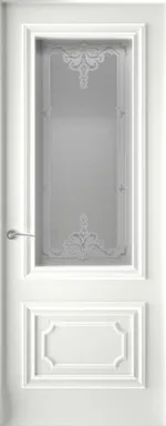 Купить Дверь межкомнатная Прима 3 Багет Остекленное Эмаль белая 600 INTERNEDOORS в интернет-магазине Akvilon.kz