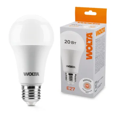 Купить Светодиодная лампа 25S65BL20E27 20Вт 4000К E27, Wolta в интернет-магазине Akvilon.kz