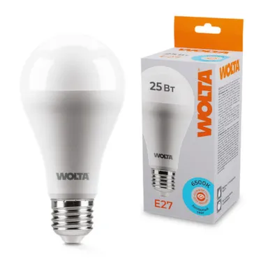 Купить Светодиодная лампа 25W67BL25E27 25Вт 6500К E27, Wolta в интернет-магазине Akvilon.kz