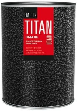 Купить Эмаль по ржавчине с молотковым эффектом алкидно-стирольная, медная, 2,5 кг, Ореол TITAN в интернет-магазине Akvilon.kz