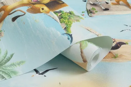 Купить Обои виниловые на флизелиновой основе Африка, мотив, белый, 1,06x10 м, Артекс в интернет-магазине Akvilon.kz