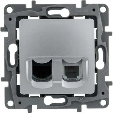 Купить Розетка 2-местная компьютерная Legrand Etika в интернет-магазине Akvilon.kz