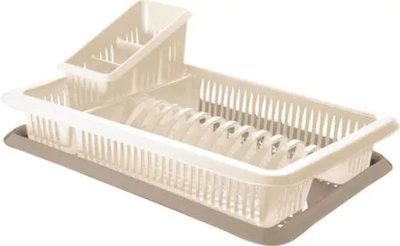 Купить Сушилка для посуды 1-ярусная с сушилкой для столовых приборов 48x31x17см шампань, Sugar&Spice в интернет-магазине Akvilon.kz