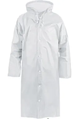 Купить Дождевик-плащ EVA, белый, на кнопках, 110 мк, Komfi/50 в интернет-магазине Akvilon.kz