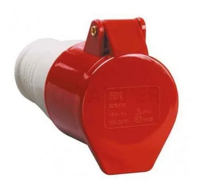 Купить Розетка кабельная, прямая, переносная 3Р+РЕ, 3 фазы, IEK в интернет-магазине Akvilon.kz