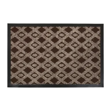 Купить Коврик влаговпитывающий Hall, коричневый, 40x60 см, Vortex в интернет-магазине Akvilon.kz