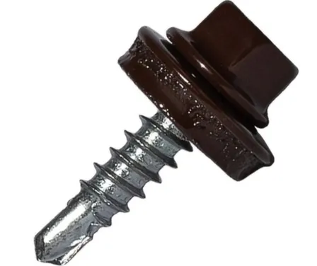 Купить Саморез кровельный 4,8x19 мм сверло 5 мм №1, Цинк, RAL 8017, Hardwex в интернет-магазине Akvilon.kz Купить Саморез кровельный 4,8x19 мм сверло 5 мм №1, Цинк, RAL 8017, Hardwex в интернет-магазине Akvilon.kz