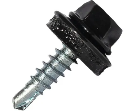 Купить Саморез кровельный 4,8x19 мм сверло 5 мм №1, Цинк, RAL 9005, Hardwex в интернет-магазине Akvilon.kz