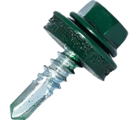 Купить Саморез кровельный 4,8x19 мм сверло 7 мм №2, Цинк, RAL 6005, Hardwex в интернет-магазине Akvilon.kz Купить Саморез кровельный 4,8x19 мм сверло 7 мм №2, Цинк, RAL 6005, Hardwex в интернет-магазине Akvilon.kz