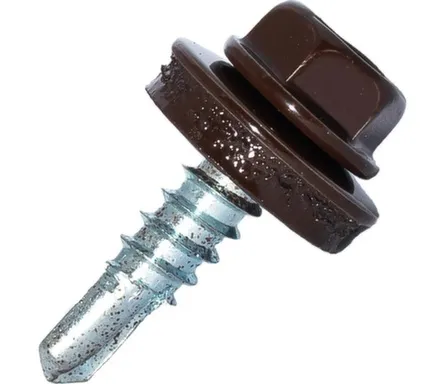 Купить Саморез кровельный 4,8x19 мм сверло 7 мм №2, Цинк, RAL 8017, Hardwex в интернет-магазине Akvilon.kz Купить Саморез кровельный 4,8x19 мм сверло 7 мм №2, Цинк, RAL 8017, Hardwex в интернет-магазине Akvilon.kz