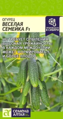 Купить Огурец Веселая семейка, Семена Алтая в интернет-магазине Akvilon.kz