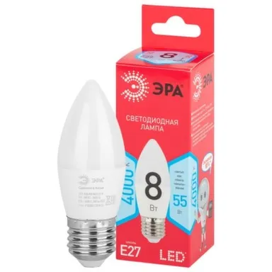 Купить Лампочка светодиодная RED LINE LED B35-8W-840-E27 R E27 / Е27 8 Вт, Эра в интернет-магазине Akvilon.kz