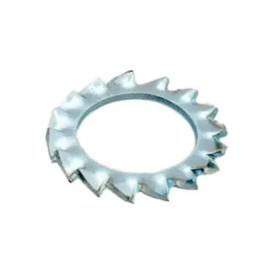 Купить Шайба зубчатая DIN 6798 8 мм, белый цинк, 50 шт, Стройбат в интернет-магазине Akvilon.kz
