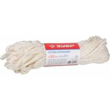 Купить Веревка капроновая крученая Ø4 мм L 20 м, Зубр в интернет-магазине Akvilon.kz