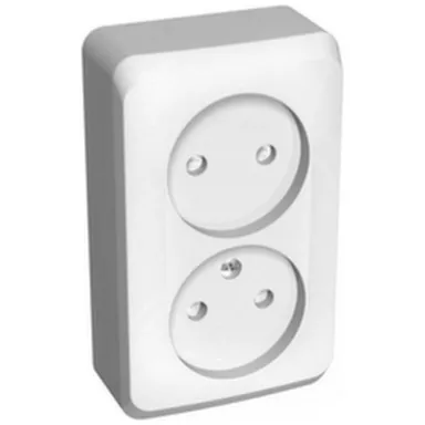 Купить Розетка двойная Schneider Electric со шторками в интернет-магазине Akvilon.kz