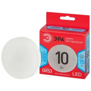 Купить Лампочка светодиодная RED LINE LED GX-10W-840-GX53 R GX53 10Вт, Эра в интернет-магазине Akvilon.kz