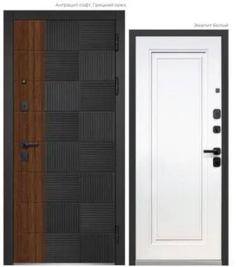 Купить Дверь металлическая Luxor 2МДФ Квадрат НЕО Правое 860 в интернет-магазине Akvilon.kz