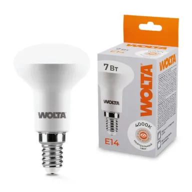 Купить Светодиодная лампа 25S50R7E14 7Вт 4000K E14, Wolta в интернет-магазине Akvilon.kz
