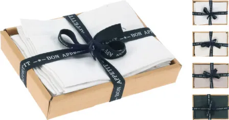 Купить Салфетка, 40x40 см, набор 4 шт, в ассортименте, Koopman в интернет-магазине Akvilon.kz