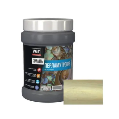 Купить Эмаль VGT перламутровая акриловая универсальная 0,23 кг Жемчуг в интернет-магазине Akvilon.kz