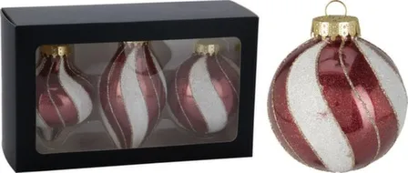 Купить Елочное украшение набор из 3 штук: шар, луковка, капля, Koopman в интернет-магазине Akvilon.kz