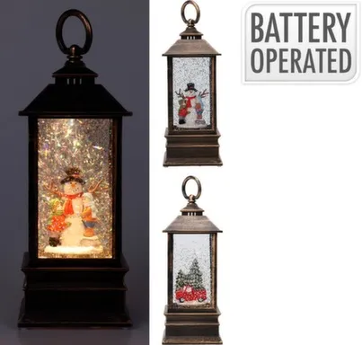 Купить Декорация Фонарь с подсветкой, 9x9x22,5 см, в ассортименте, Koopman в интернет-магазине Akvilon.kz