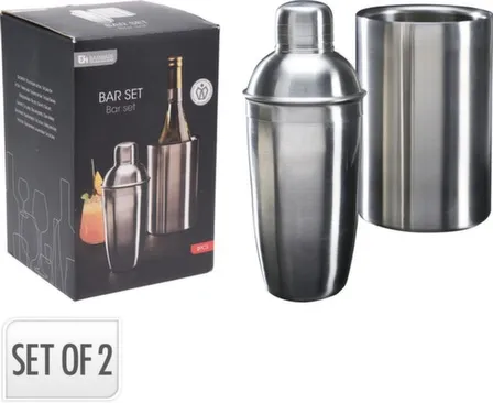 Купить Набор для коктейлей: шейкер, ведёрко для охлаждения вина, Koopman в интернет-магазине Akvilon.kz